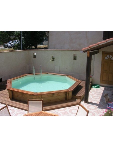 Piscine bois octogonale Mister-Wood Ø 430 x 130 cm