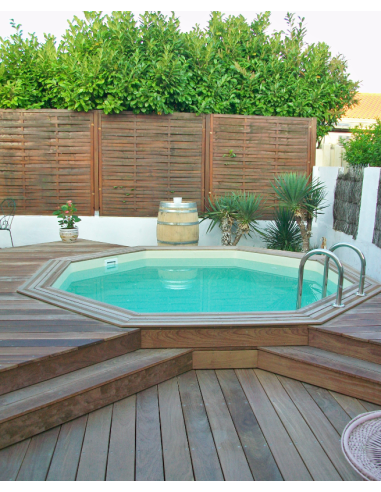 Piscine bois octogonale Mister-Wood Ø 430 x 130 cm