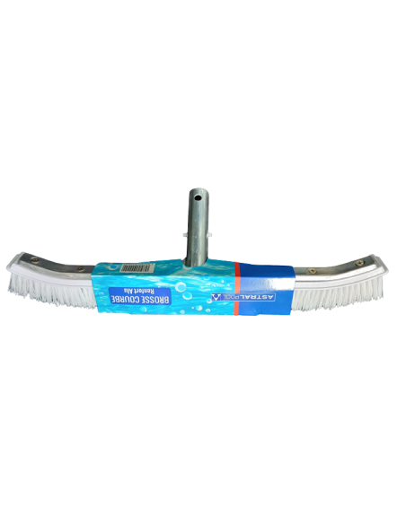 Gebogen borstel verstevigd met aluminium 450 mm